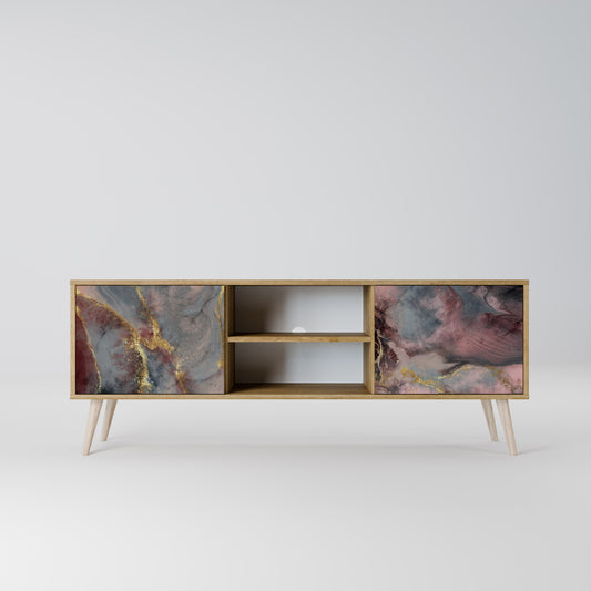 GOLDEN TIDES 2-Door TV Stand in Oak Effect