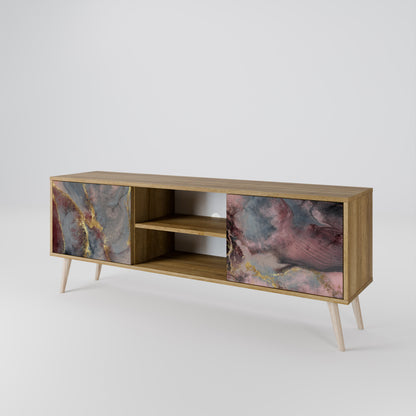 GOLDEN TIDES 2-Door TV Stand in Oak Effect
