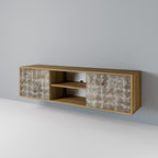 SLIGHTLY BLURRED 2-Door TV Stand in Oak Effect
