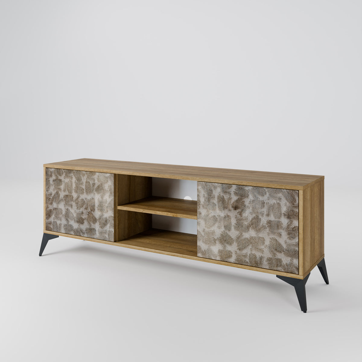 SLIGHTLY BLURRED 2-Door TV Cabinet