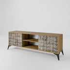 SLIGHTLY BLURRED 2-Door TV Stand in Oak Effect