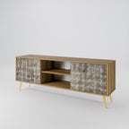 SLIGHTLY BLURRED 2-Door TV Stand in Oak Effect