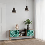 HARMONIC GRID 2-Door TV Stand in Oak Effect