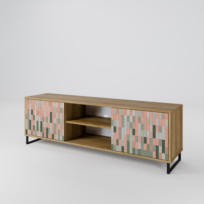 BUILDING THE FUTURE 2-Door TV Stand in Oak Effect