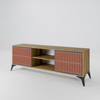 HYPNOTIC GATE 2-Door TV Stand in Oak Effect