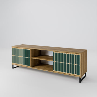 ILUSION GATE 2-Door TV Stand in Oak Effect