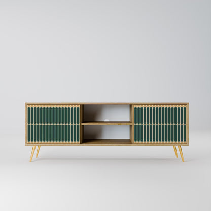ILUSION GATE 2-Door TV Stand in Oak Effect