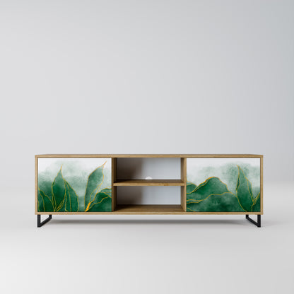 EXPENSIVE NATURE 2-Door TV Stand in Oak Effect