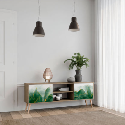 EXPENSIVE NATURE 2-Door TV Stand in Oak Effect