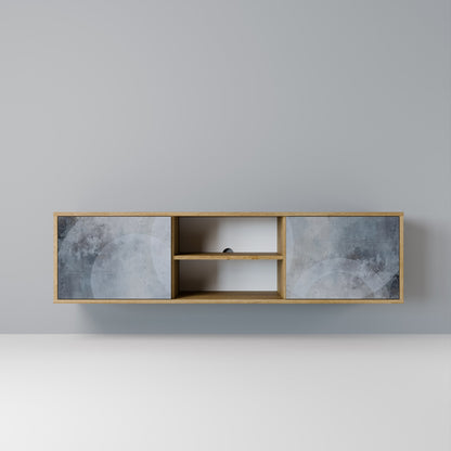 MUTED ARC 2-Door TV Stand in Oak Effect