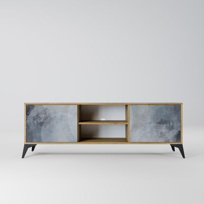 MUTED ARC 2-Door TV Stand in Oak Effect