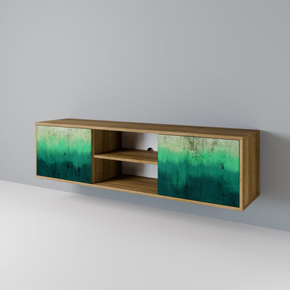 NORTHERN LIGHTS 2-Door TV Stand in Oak Effect