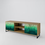 NORTHERN LIGHTS 2-Door TV Stand in Oak Effect