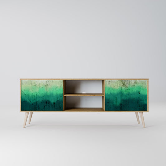 NORTHERN LIGHTS 2-Door TV Stand in Oak Effect