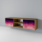 AURORA BOREALIS 2-Door TV Stand in Oak Effect