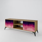 AURORA BOREALIS 2-Door TV Stand in Oak Effect