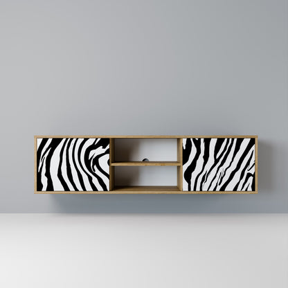 SPLENDID ZEBRA 2-Door TV Stand in Oak Effect