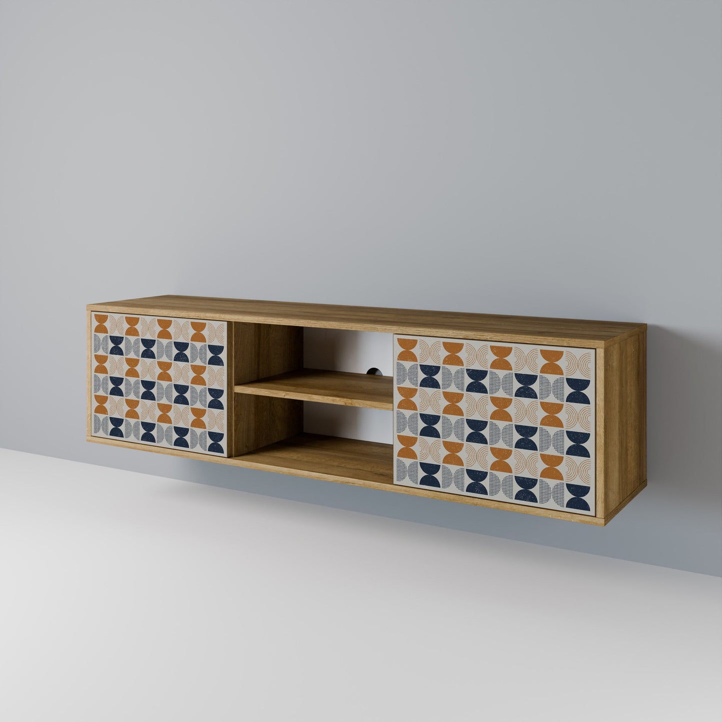REFLECTION RANGE 2-Door TV Stand in Oak Effect
