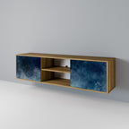 CELESTIAL FALL 2-Door TV Stand in Oak Effect