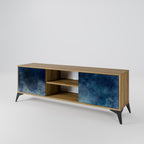 CELESTIAL FALL 2-Door TV Stand in Oak Effect