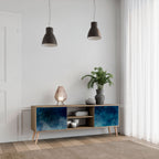 CELESTIAL FALL 2-Door TV Stand in Oak Effect