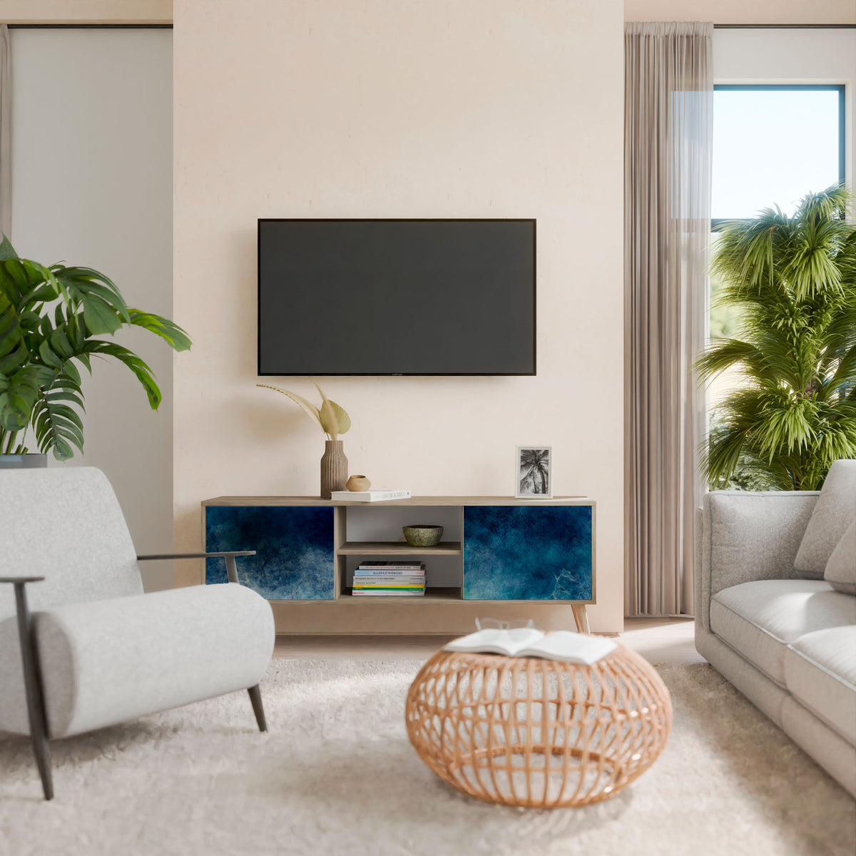 CELESTIAL FALL 2-Door TV Cabinet