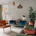 CELESTIAL FALL 2-Door TV Stand in Oak Effect