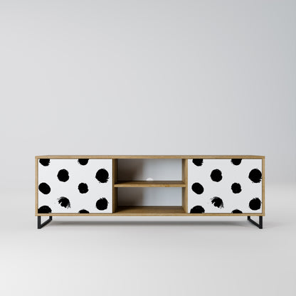 SLIPPING MINUTES 2-Door TV Stand in Oak Effect