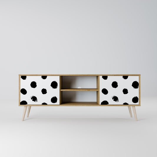 SLIPPING MINUTES 2-Door TV Stand in Oak Effect