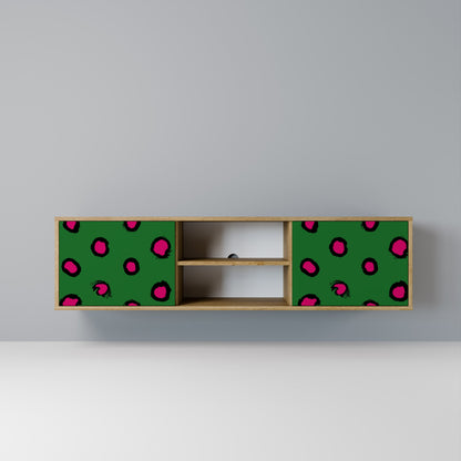 FUNKY SPOTS 2-Door TV Stand in Oak Effect