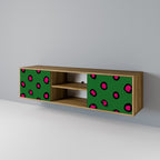 FUNKY SPOTS 2-Door TV Stand in Oak Effect