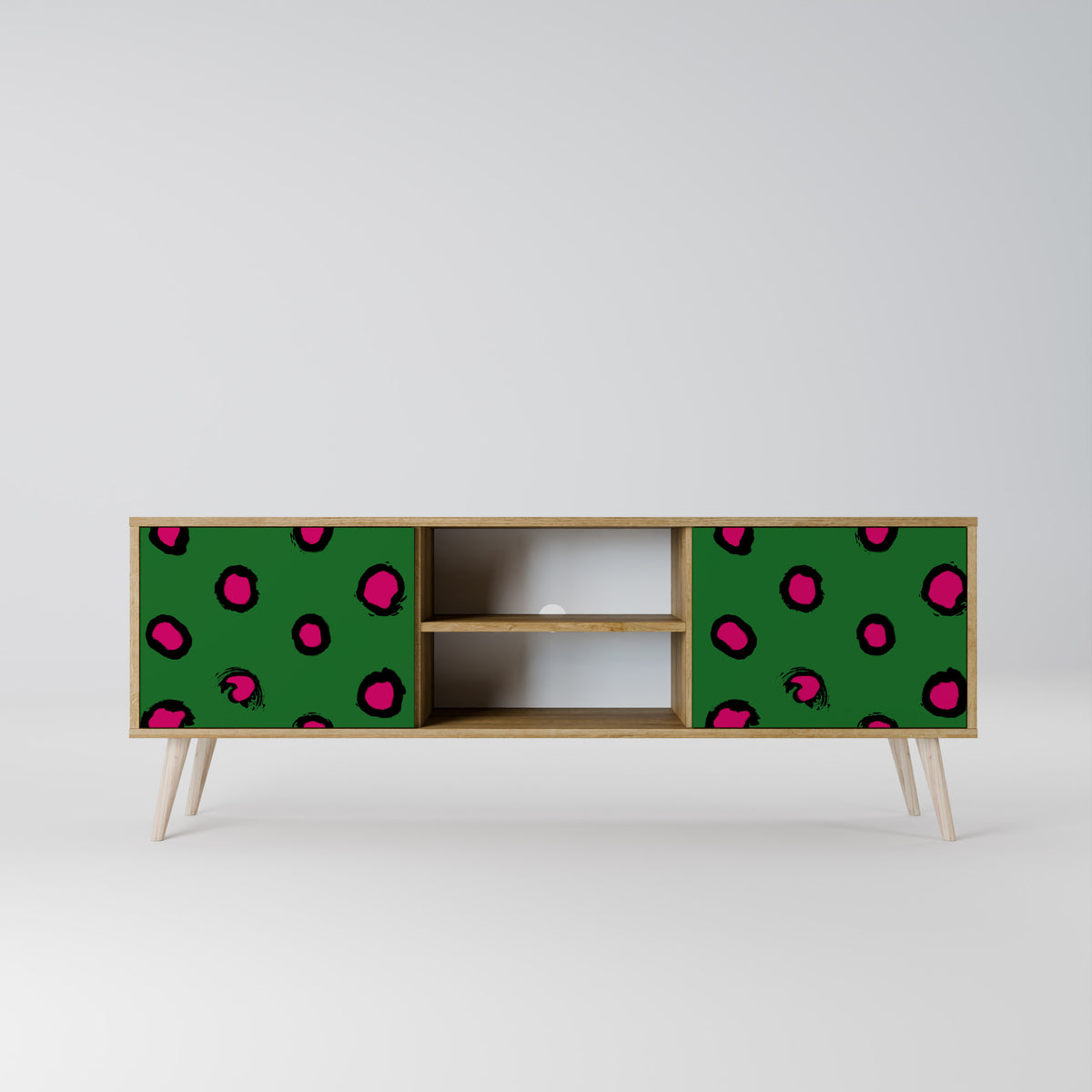 FUNKY SPOTS TV-bänk med två dörrar