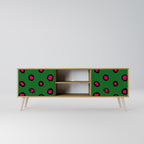 FUNKY SPOTS 2-Door TV Stand in Oak Effect