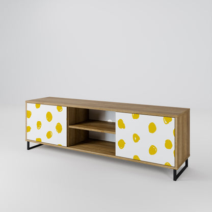 RADIANT REVERIE 2-Door TV Stand in Oak Effect