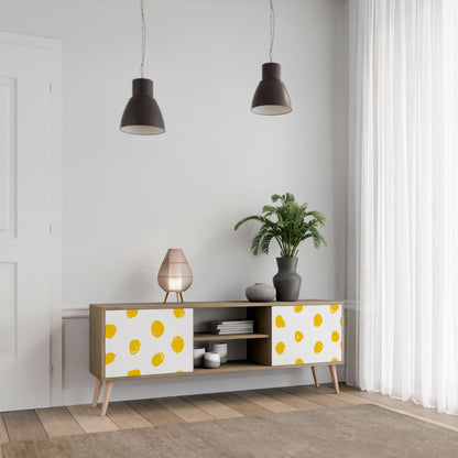 RADIANT REVERIE 2-Door TV Stand in Oak Effect