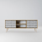 NIGHTY MELODIES 2-Door TV Stand in Oak Effect