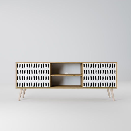 NIGHTY MELODIES 2-Door TV Stand in Oak Effect