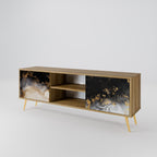 MARBLE OF TOMMORROW 2-Door TV Stand in Oak Effect