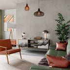 MONOCHROME MIRAGE 2-Door TV Stand in Oak Effect