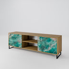 ABSTRACT ALCHEMY 2-Door TV Stand in Oak Effect