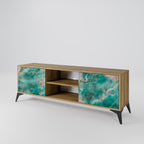 ABSTRACT ALCHEMY 2-Door TV Stand in Oak Effect