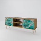 ABSTRACT ALCHEMY 2-Door TV Stand in Oak Effect