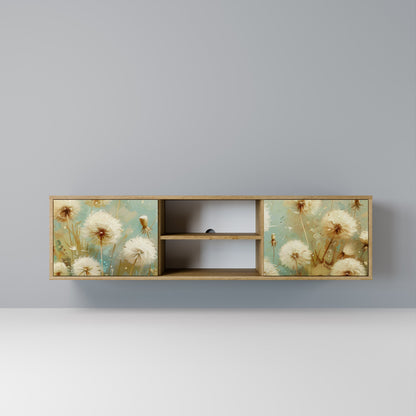DREAMY MEADOW 2-Door TV Stand in Oak Effect