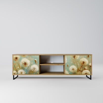 DREAMY MEADOW 2-Door TV Stand in Oak Effect