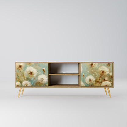 DREAMY MEADOW 2-Door TV Stand in Oak Effect