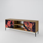 NEVERENDING BLOOM 2-Door TV Stand in Oak Effect