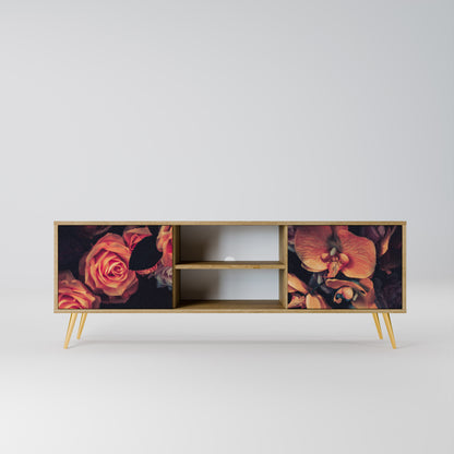 NEVERENDING BLOOM 2-Door TV Stand in Oak Effect