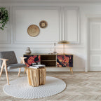 NEVERENDING BLOOM 2-Door TV Stand in Oak Effect