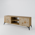 MORNING GLADE 2-Door TV Stand in Oak Effect