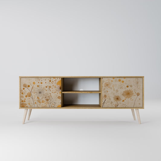MORNING GLADE 2-Door TV Stand in Oak Effect